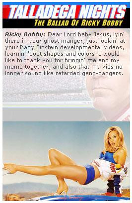 Random Quotes from Talladega Nights, The Ballad of Ricky Bobby (Gary ...