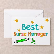 Best Nurse Manager 2 Greeting Cards for