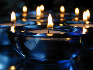 Light a blue candle for mental peace, good wishes and stability!!