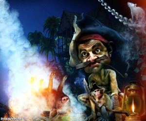 Mr Bean as Son of Robinson Crusoe - pictures