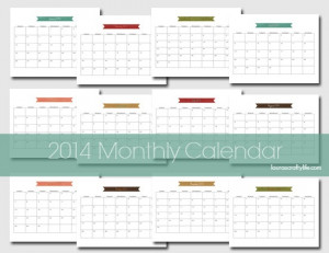 Monthly Calendar Template Word