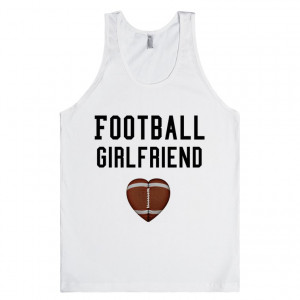 Football Girlfriend tank top tee t shirt