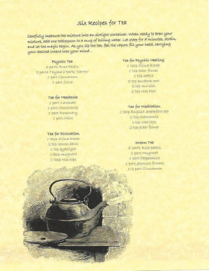 Teas.Magick Bos, Book Of Shadows, Teas Recipe, Herbal Remedies, Magick ...
