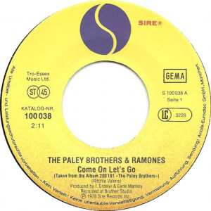 The Paley Brothers And Ramones Come On Let's Go Ritchie Valens