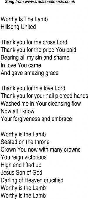 Lamb Song Lyrics