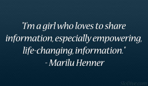 Marilu Henner Quote