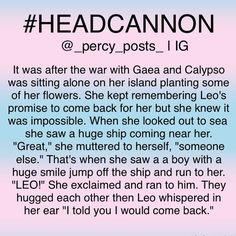He came back! Leo and Calypso