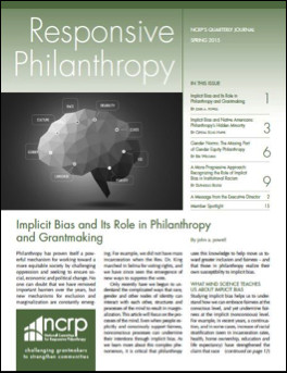 Philanthropy to What Philanthropy Can Do to Combat Implicit Bias
