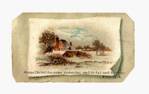 ... Religious Clip Art of Beautiful Country Scene and Biblical Scripture