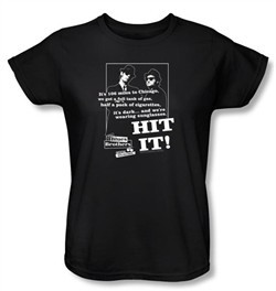 The Blues Brothers Ladies T-shirt Movie Hit It Black Tee Shirt