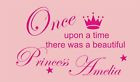 Wall art quote sticker decal nursery girl baby Beautiful Princess