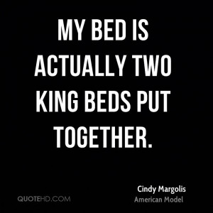 My bed is actually two king beds put together.