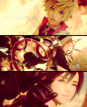 kingdom hearts roxas mygraphic Axel Xion Dream Drop Distance kh3d kh3d ...