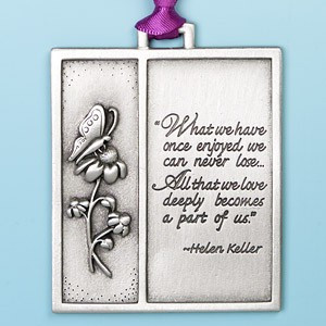 Helen Keller Remembrance Ornament: 