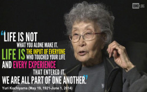Japanese-American activist Yuri Kochiyama died yesterday at age 93.