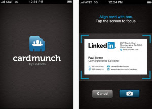CardMunch helps you digitize all your paper business cards.