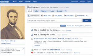 Abraham Lincoln and Facebook Templates for Learning