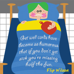 Flip Wilson on get well cards