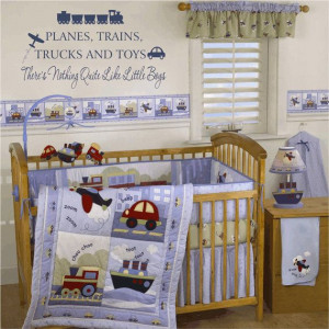 Trucks and Toys Nothing Quite Like Little Boys Vinyl Wall Decal Quote ...