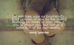Selfish Ex Boyfriend Quotes