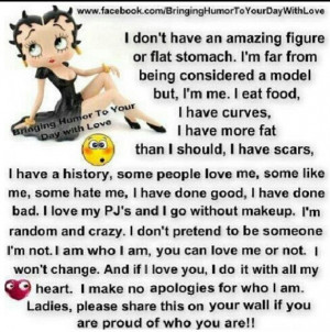 Wise words Betty boop 
