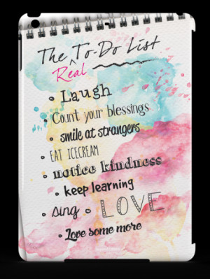 Home / The 'Real' to Do List - Inspirational Quote Case for iPad Mini