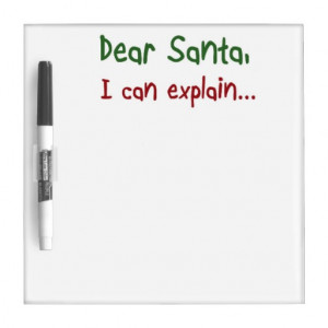 Funny Christmas joke dryeraseboards humor gifts Dry-Erase Whiteboards