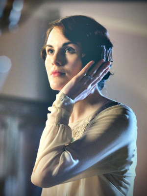 Lady Mary Crawley in her new bob haircut! After all, it is the 1920's!