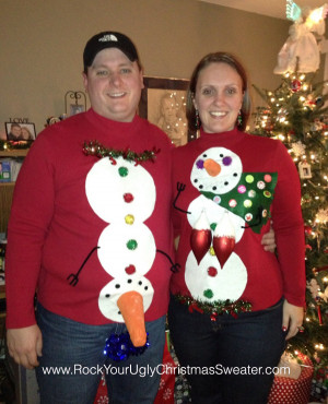 ... Nathan Troy rock epic ugly Christmas sweaters in Port Huron, Michigan
