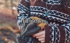 Fall sweaters