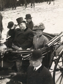 President Taft and First Lady Helen Taft, riding to White House, March ...