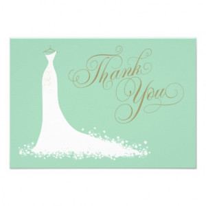 bridal_shower_flat_thank_you_cards_wedding_gown ...