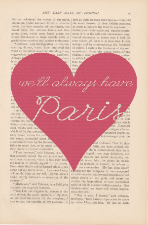 love quote wedding decor dictionary art vintage pink heart We'll ...