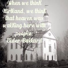 in regards to the Mormon/LDS church in Kirtland, Ohio. Love the temple ...