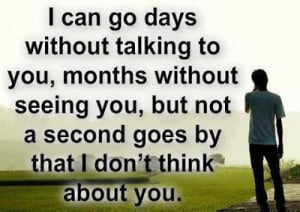 can go days without talking to you- Love / Love Feelings Quotes