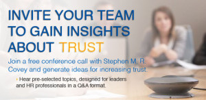 Stephen M. R. Covey Conference Call