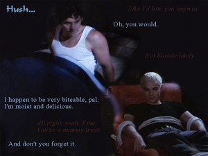 Xander and Spike in Hush (Buffy the Vampire Slayer)