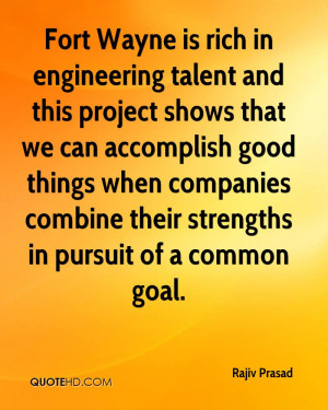 Fort Wayne is rich in engineering talent and this project shows that ...
