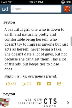 The meaning off peyton my name
