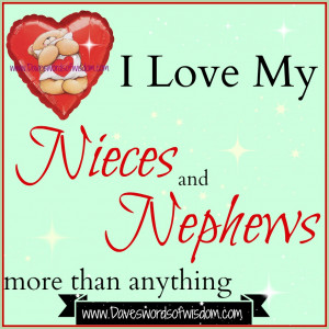 nieces n nephwes Poem Aunt To Niece