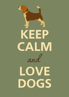 keep calm and love dogs More