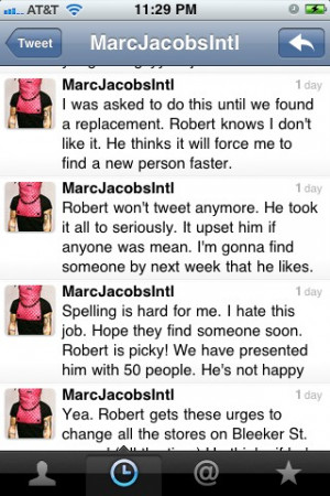 ... Jacobs' Intern Had A Rather Amazing Meltdown On Twitter Last Night