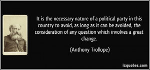 It is the necessary nature of a political party in this country to ...