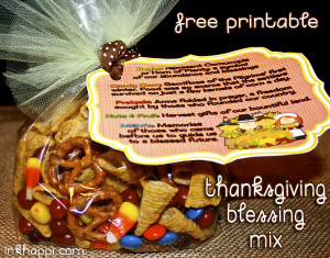 Thanksgiving Blessing Mix. Something to munch on while watching ...