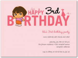 ... friends in this adorably cute Dora the Explorer party invitations