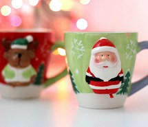 christmas, cute, hot chocolate, i, is, it, love, mugs, near, santa ...