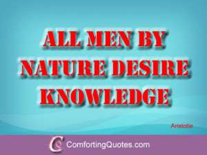 Quote About Knowledge by Aristotle