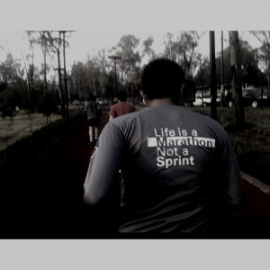 Life is a marathon not a sprint #running