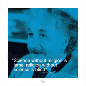 Kunstdruck Albert Einstein - iQuote - Religion Bildnr.: 27105