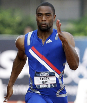 Tyson Gay, American sprinter, saying his hamstring is better and that ...